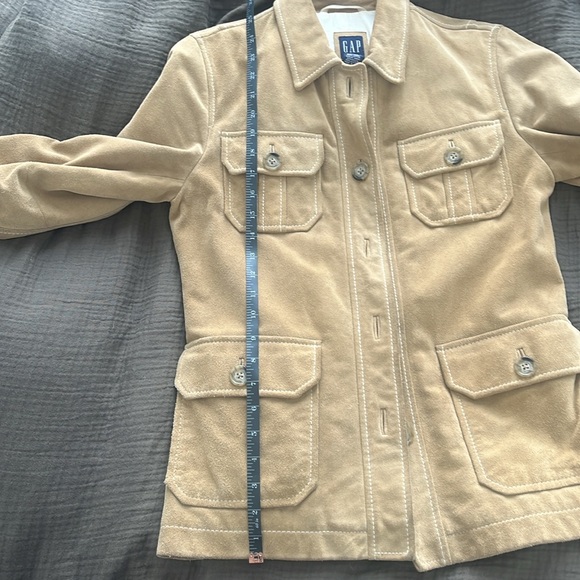 Gap Vintage Suede Jacket Tan S - Picture 16 of 16